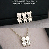 Pingente Filhos Personalizado Prata 950
