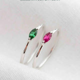 Anel Navete Memórias Daigo Personalizado Prata 950