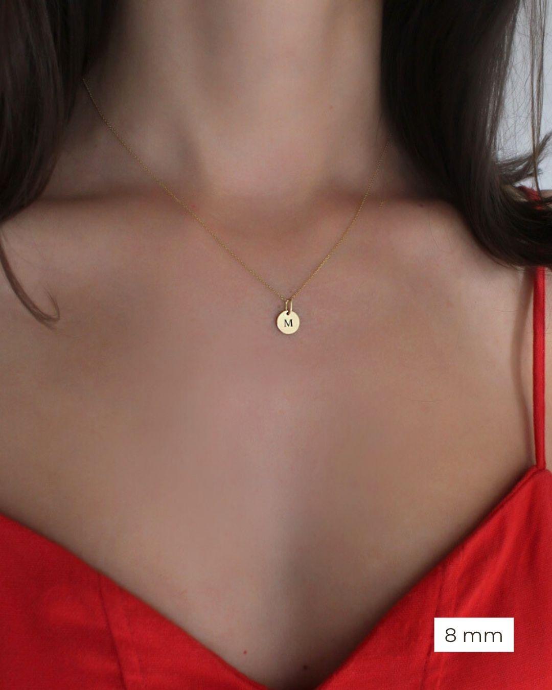 Pingente Personalizado Redondo Ouro 18K
