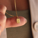 Escapulário Mini Personalizado Ouro 18K