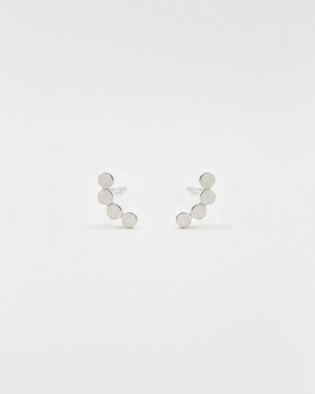 Brinco Earcuff Bolinhas Prata 950
