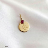 Pingente de Formatura Personalizado Ouro 18K com Pedra do Curso