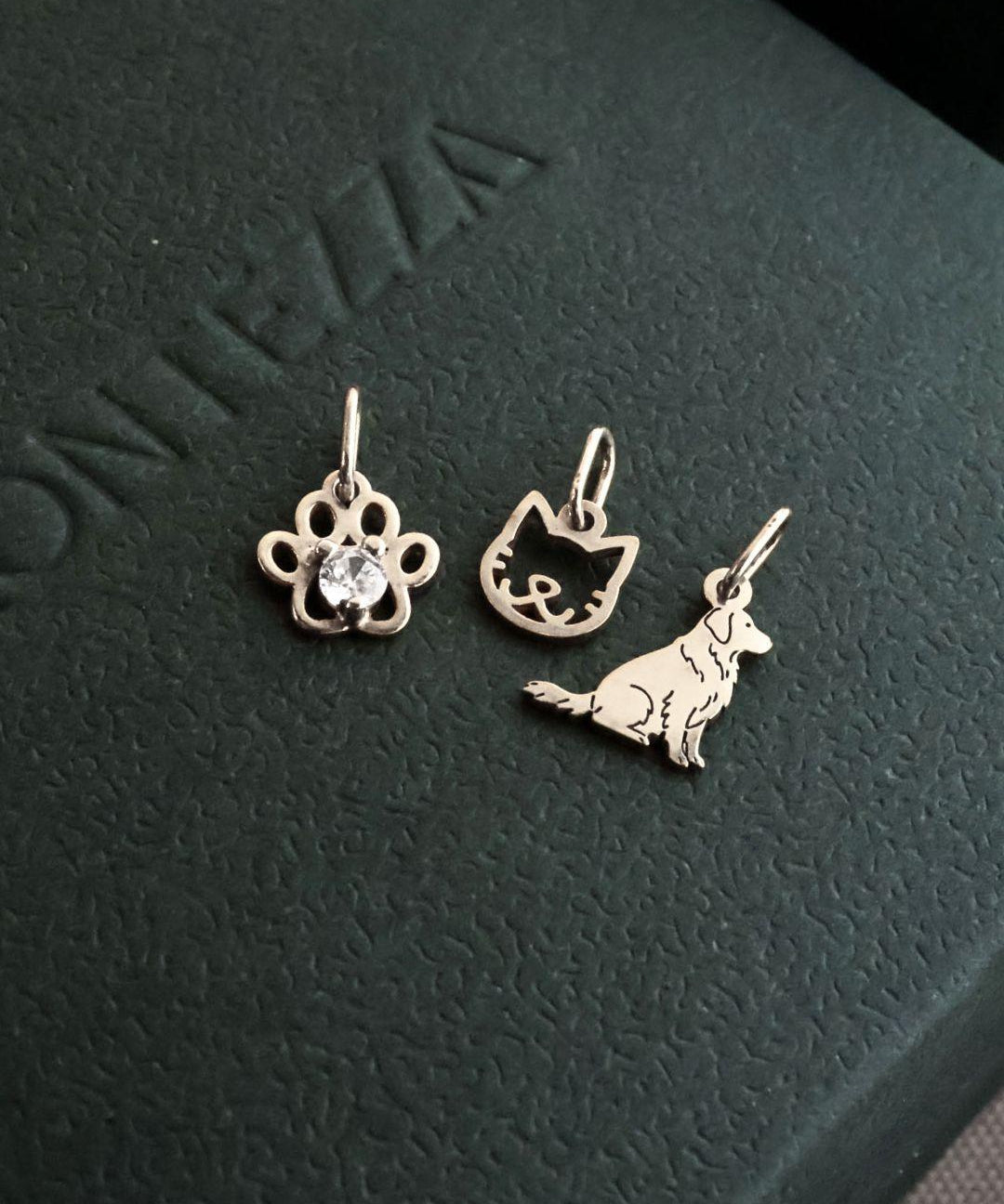 Pingente Patinha Cravejada Prata 950