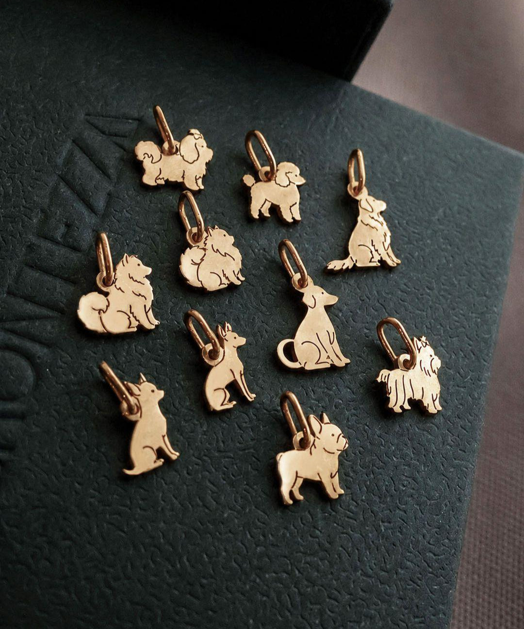 Pingente Cachorro Mini Personalizado Ouro 18K