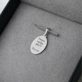 Pingente Personalizado Oval Prata 950