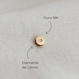 Pingente Separador Sofia Cravejado Ouro 18K