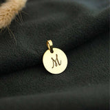 Pingente Personalizado Redondo Ouro 18K