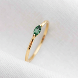 Anel Navete Memórias Daigo Personalizado Ouro 10K