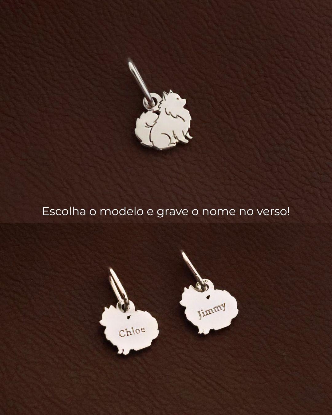 Pingente Cachorro Mini Personalizado Prata 950