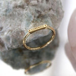 Anel Nome Personalizado Ouro 18K
