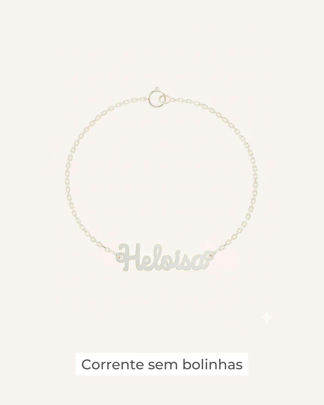 Pulseira Nome Personalizado Prata 950