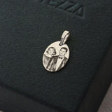 Pingente Personalizado Oval Prata 950
