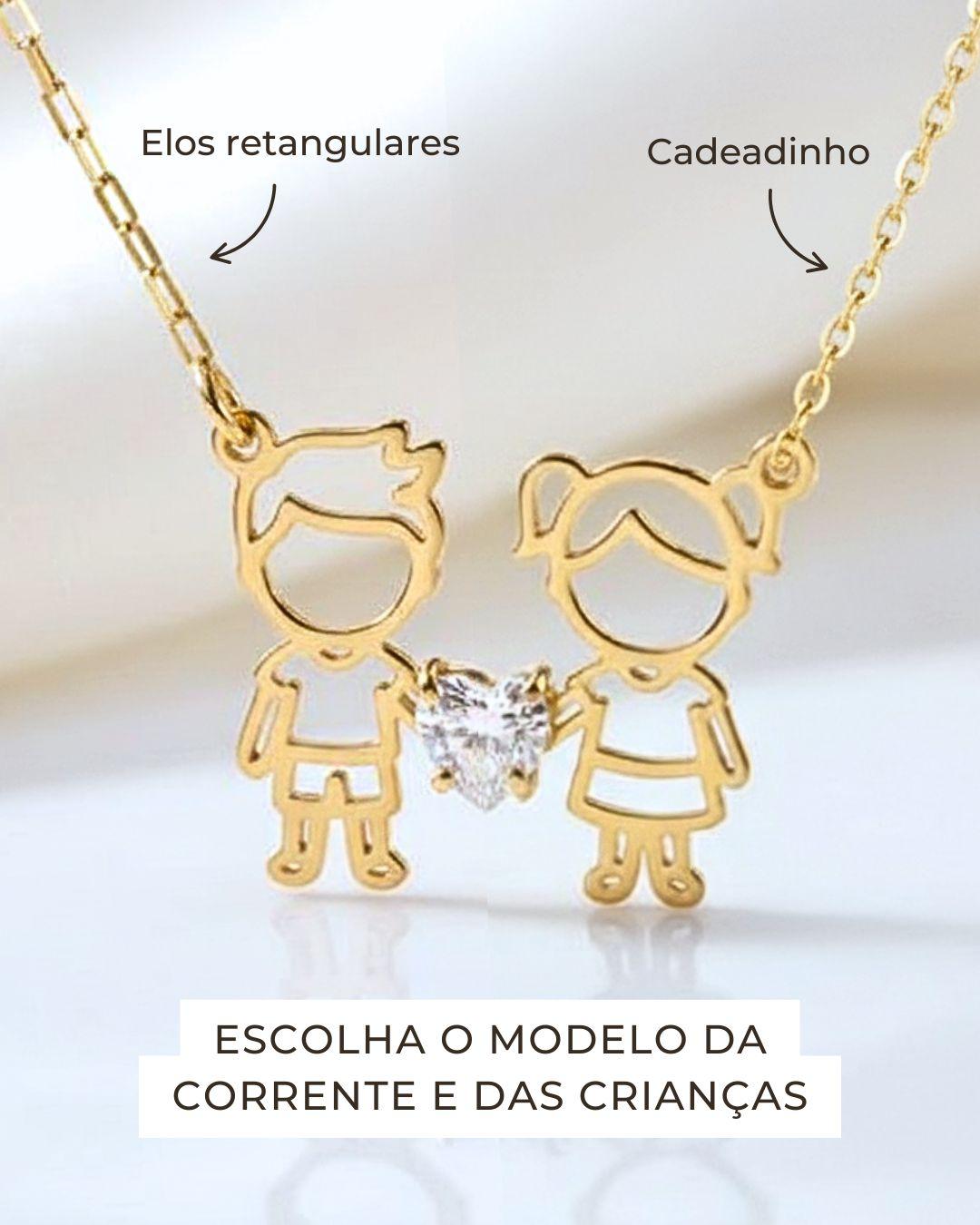 Colar Meus Pitocos Ouro 18K
