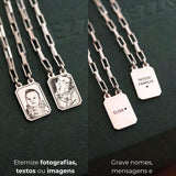 Escapulário Desquinado Personalizado Prata 950