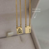 Escapulário Foto Mini Personalizado Ouro 18K