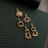 Pingente Patinha Cravejada Ouro 18K