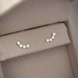 Brinco Earcuff Bolinhas Prata 950