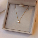 Colar Ponto de Luz Zircônia ou Diamante Ouro 18K