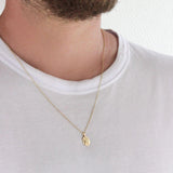 Pingente Personalizado Oval Ouro 18K