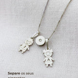 Pingente Separador Sofia Cravejado Prata 950