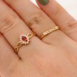 Anel Nome Personalizado Ouro 18K