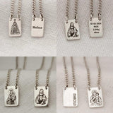 Escapulário Mini Personalizado Prata 950