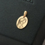 Pingente Personalizado Oval Ouro 18K