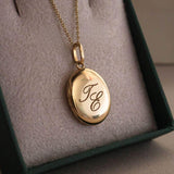 Pingente Relicário Oval Personalizado Ouro 18K