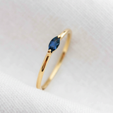 Anel Navete Memórias Daigo Personalizado Ouro 10K