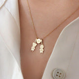 Pingente Separador Sofia Cravejado Ouro 18K