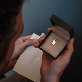Pingente Facetado Personalizado Ouro 18K e Prata 950