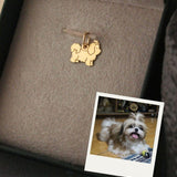 Pingente Cachorro Personalizado Ouro 18K