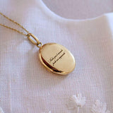 Pingente Relicário Oval Personalizado Ouro 18K