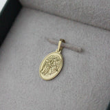 Pingente Personalizado Oval Ouro 18K