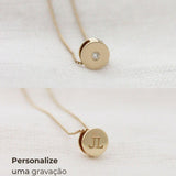 Pingente Separador Sofia Cravejado Ouro 18K