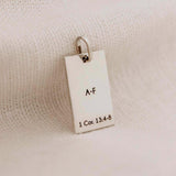 Pingente Personalizado Retangular Prata 950
