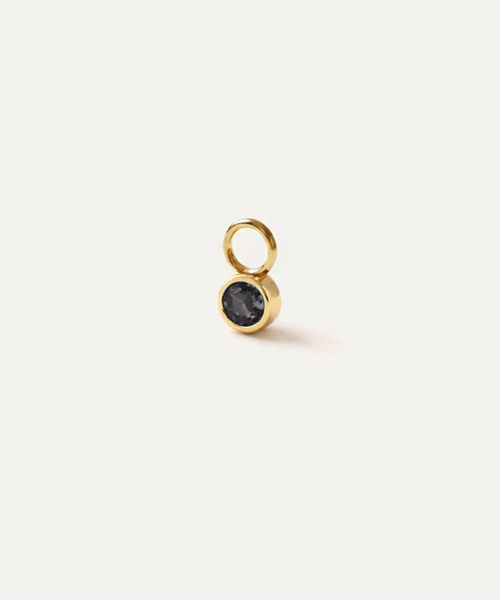 Pingente para Argola Pedra Redonda Ouro 18K - Unitário