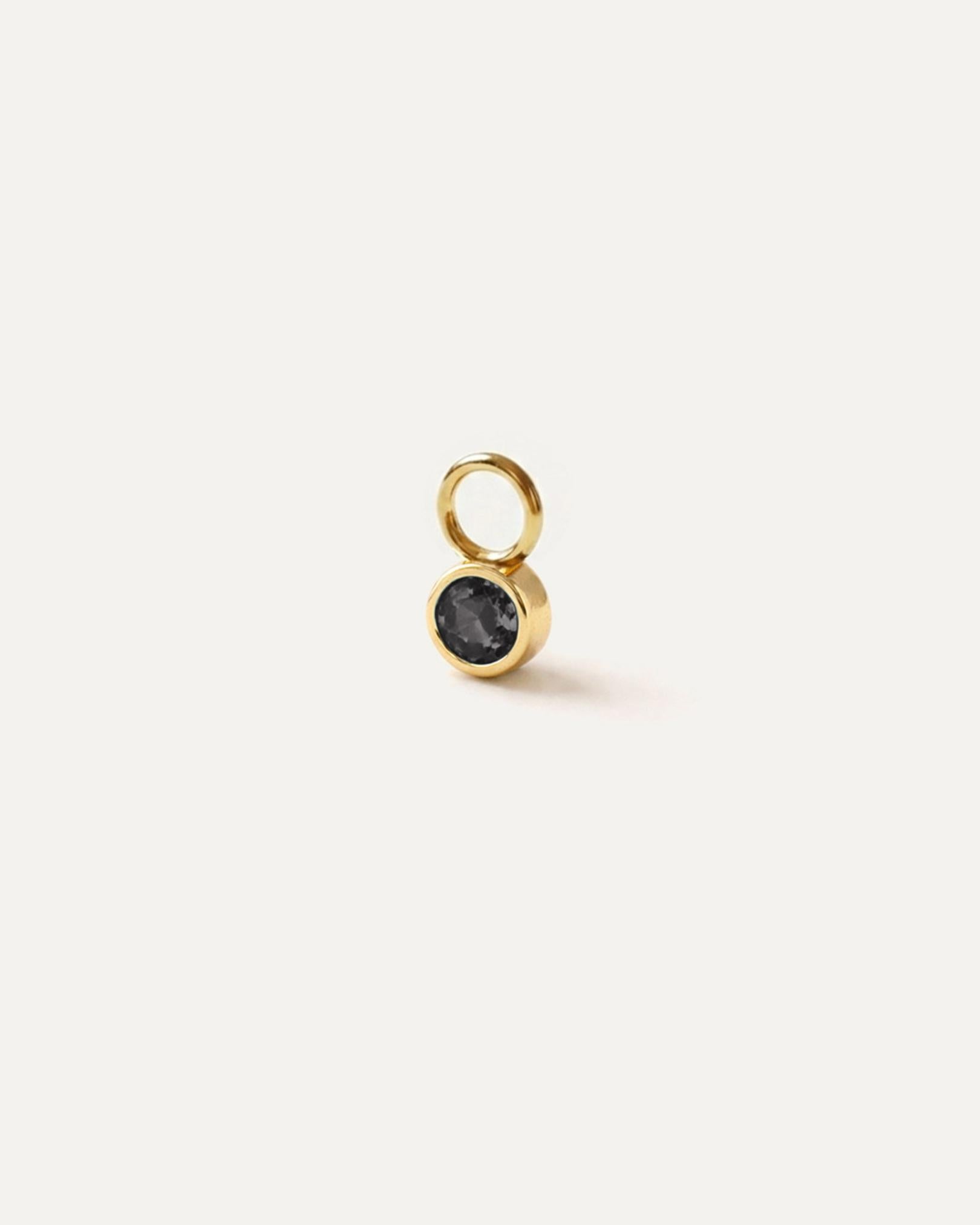 Pingente para Argola Pedra Redonda Ouro 18K - Unitário