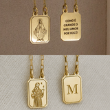 Escapulário Desquinado Personalizado Ouro 18K