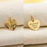 Pingente Personalizado Coração Ouro 18K