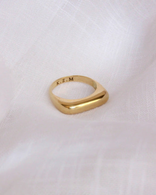 Anel Bojo Personalizado Ouro 18K