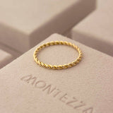 Anel Torcido Ouro 18K