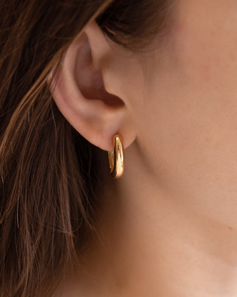 Brinco Argola Bico Ouro 18K