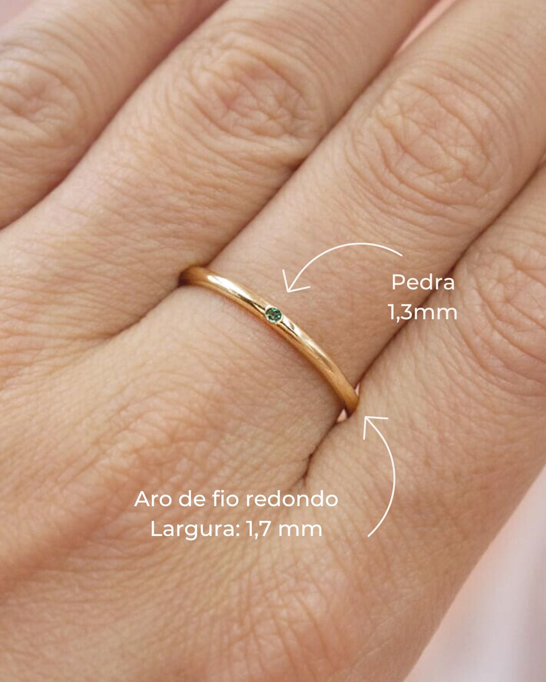 Anel Memórias Personalizado Ouro 18K