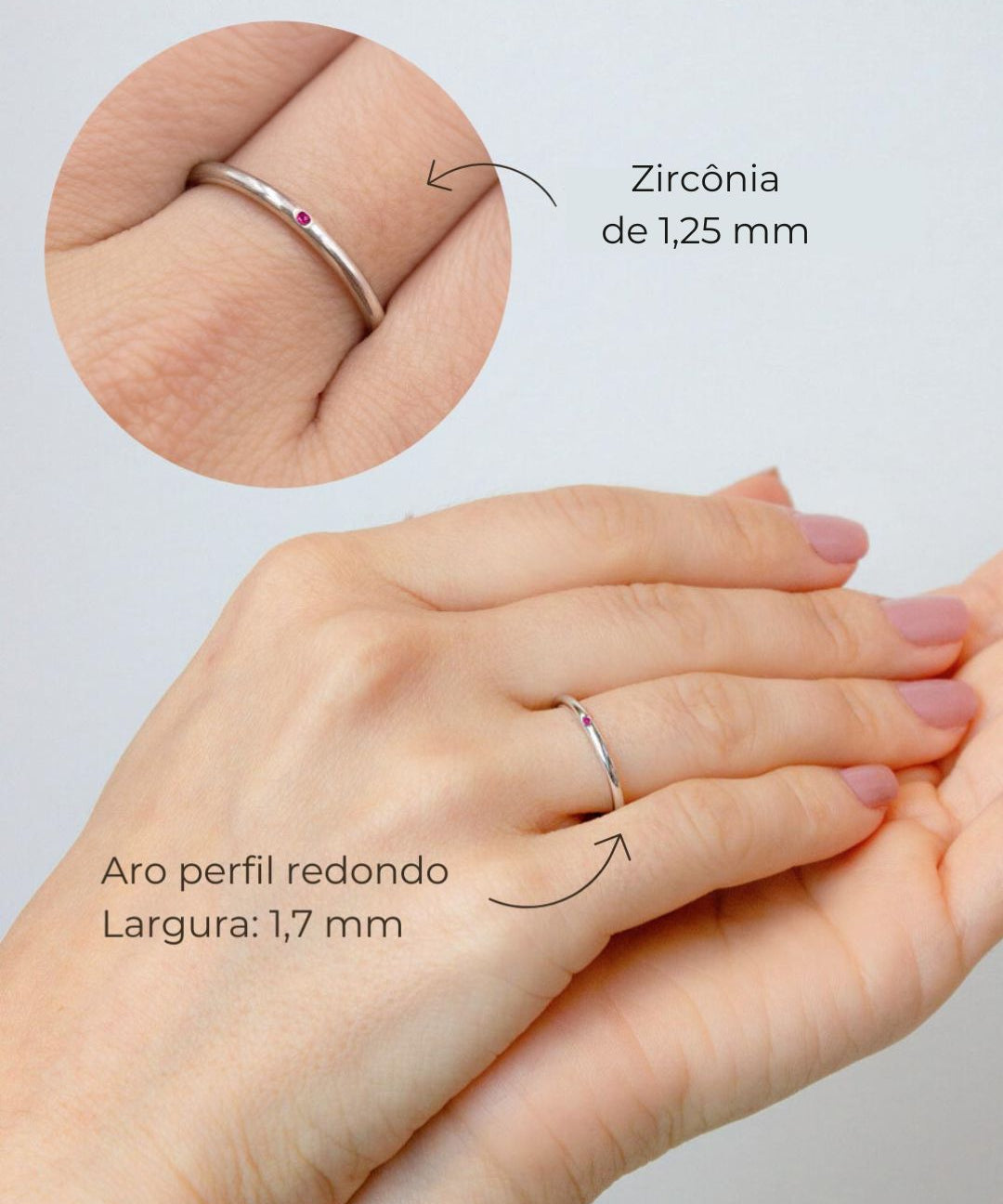 Anel Memórias Personalizado Prata 950