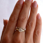 Anel Solit‡rio noivado Analu Ouro 18K diamante moissanita dedo