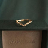 Ane Bico cravejado leti Ouro 18K