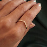 Ane Bico cravejado leti Ouro 18K