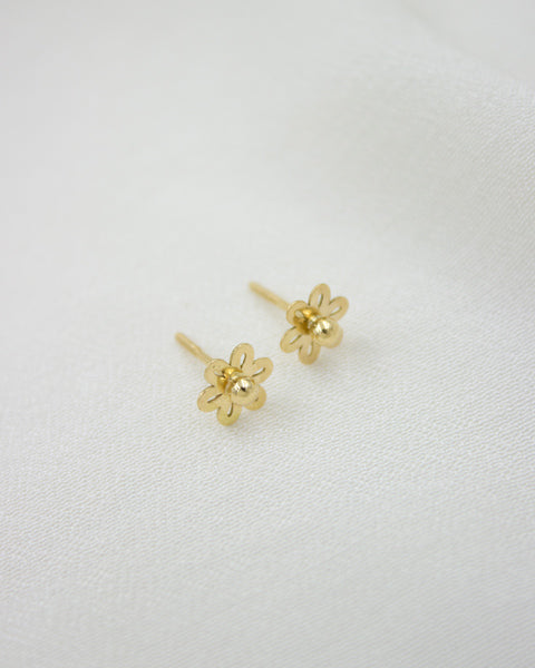 Brinco Flor Infantil 18K