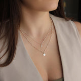 Corrente Bolinhas Veneziana 45cm Prata 925